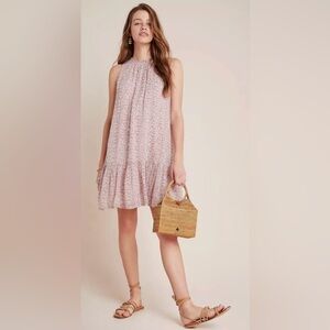 Anthropologie Natalie Flounced Tunic Dress